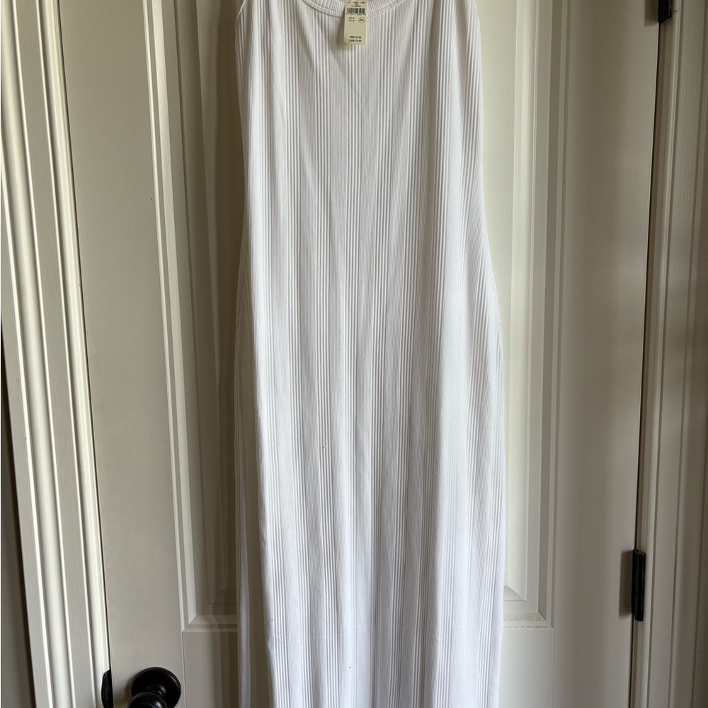 Aerie White Ribbed Dress - Picture 2 of 3